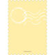 Yellow Charming Stamp Triplets Photo Birth Announcements Image 2 of 6